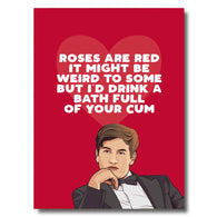 Roses Full Of Cum Card